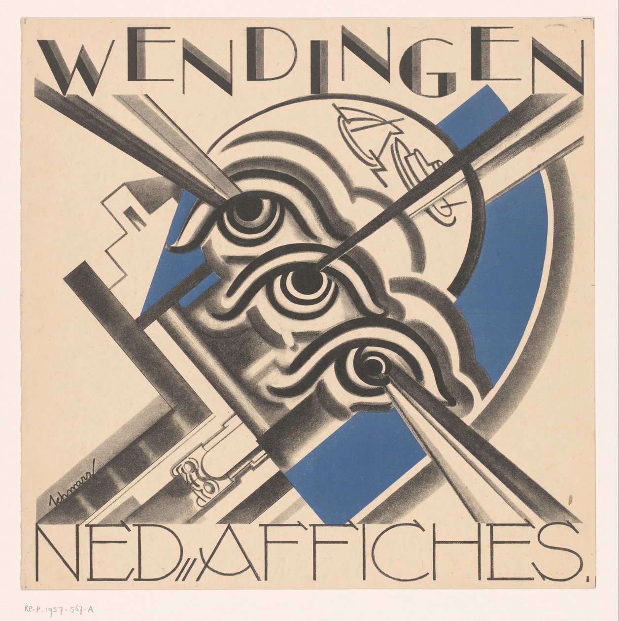 Omslagsdesign for: Wendingen, 1931 af Mommie Schwarz