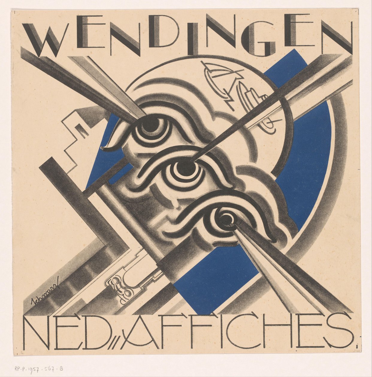 Omslagsdesign for: Wendingen, 1931 af Mommie Schwarz