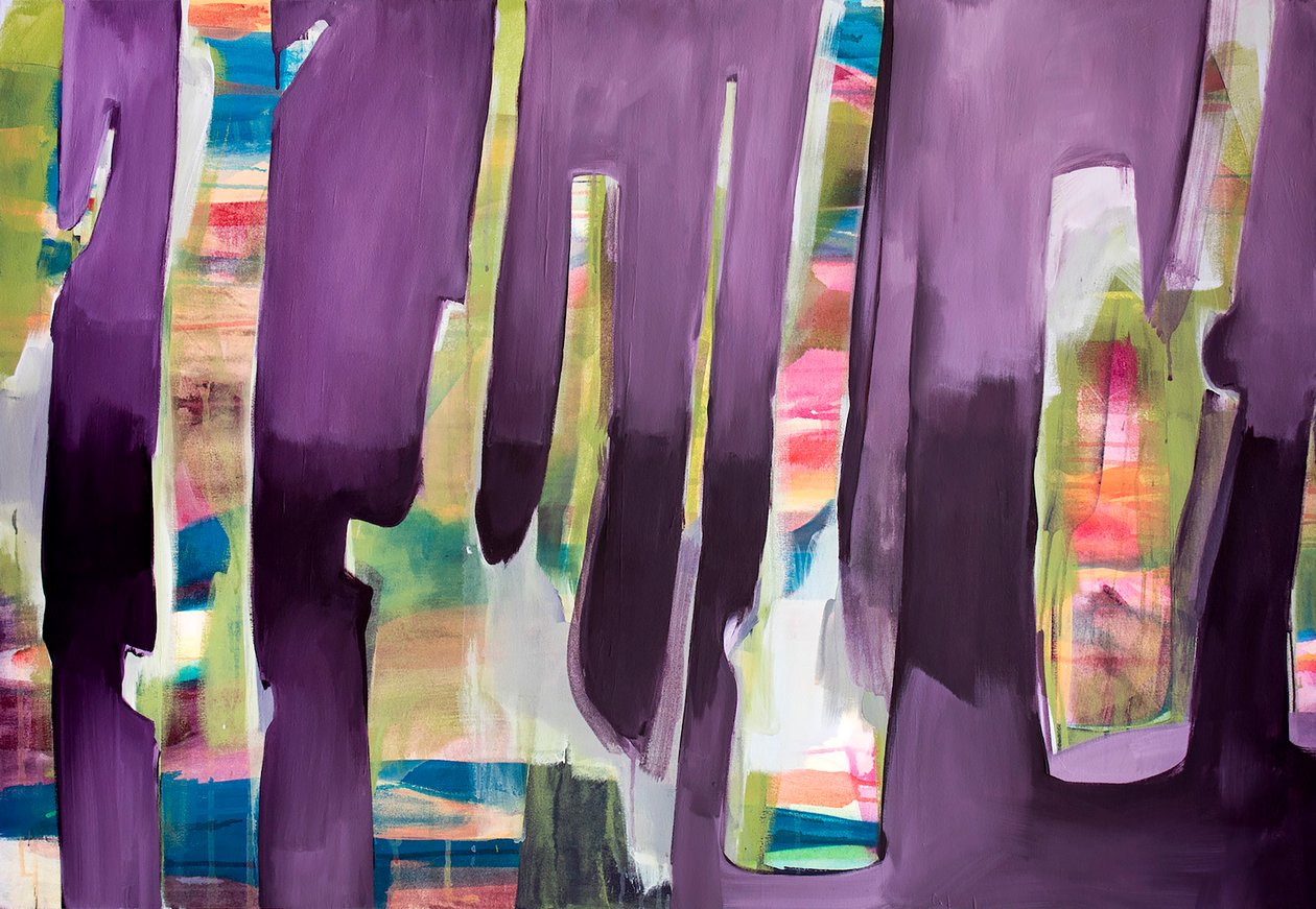 Ghost Limb, 2019 (akryl på lærred) af Monica Perez Vega