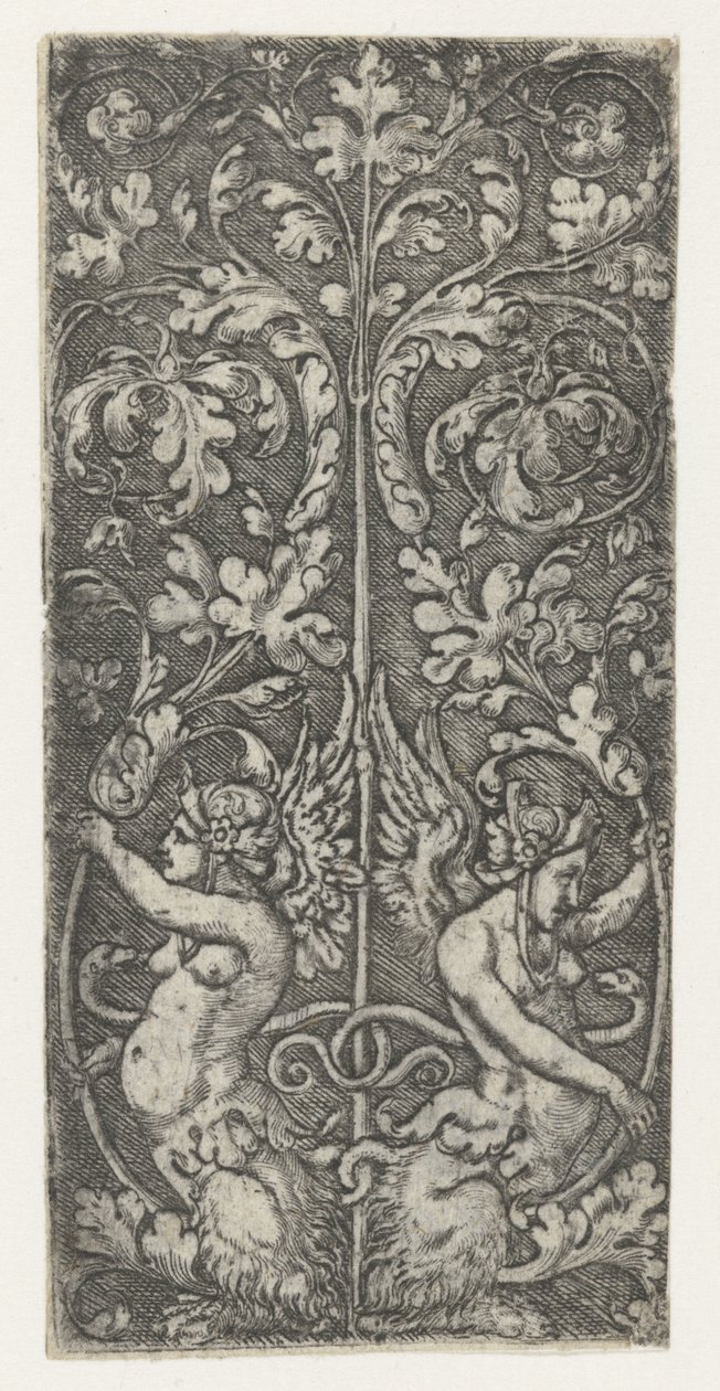 Ornament med to sfinkser af Monogrammist AC