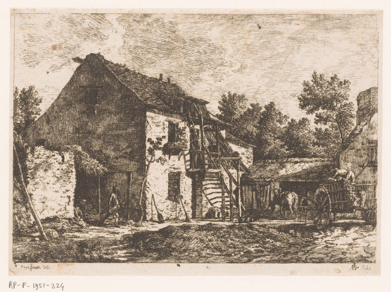 Gård af Monogrammist ADL (graveur)