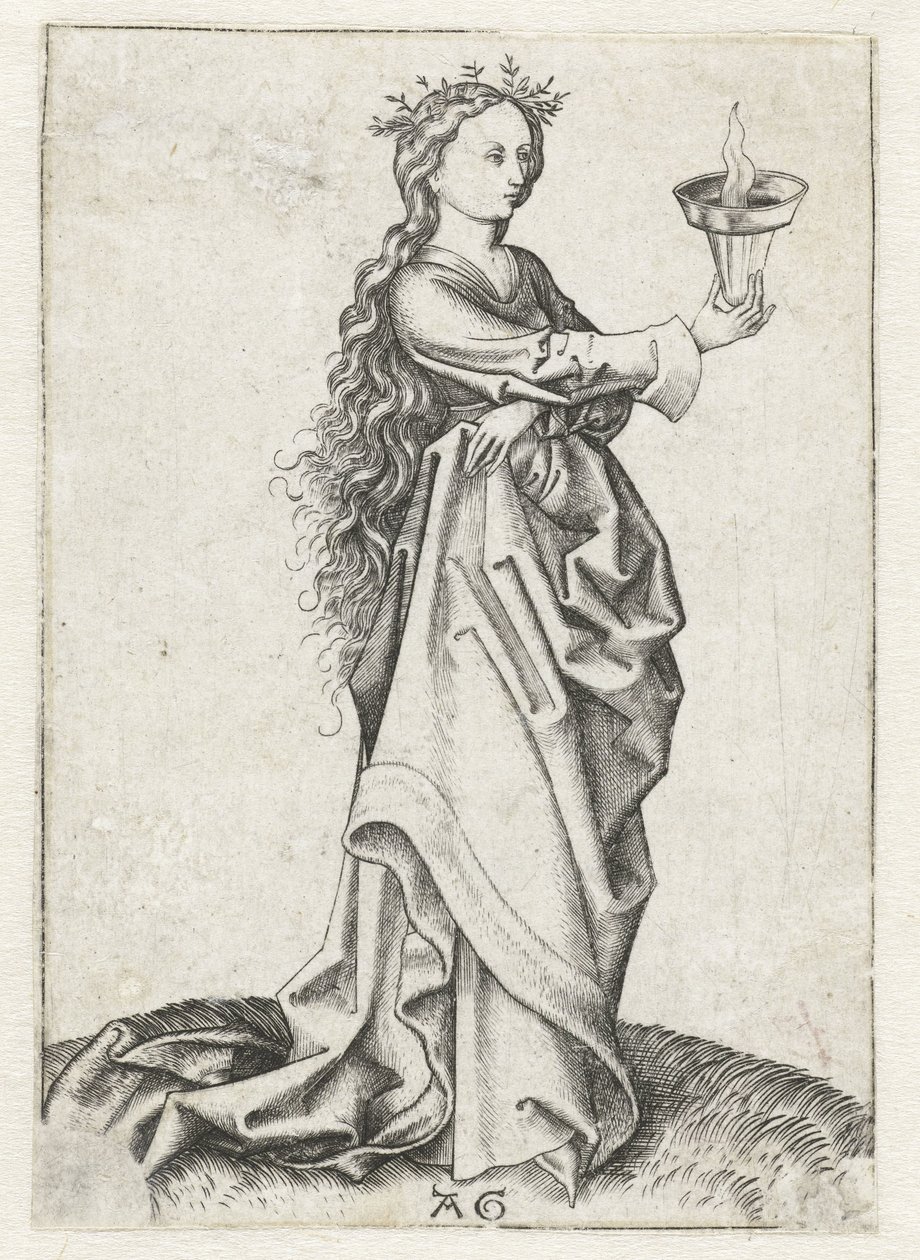 Den tredje kloge jomfru Five Wise and Five Foolish Virgins (serietitel) af Monogrammist AG