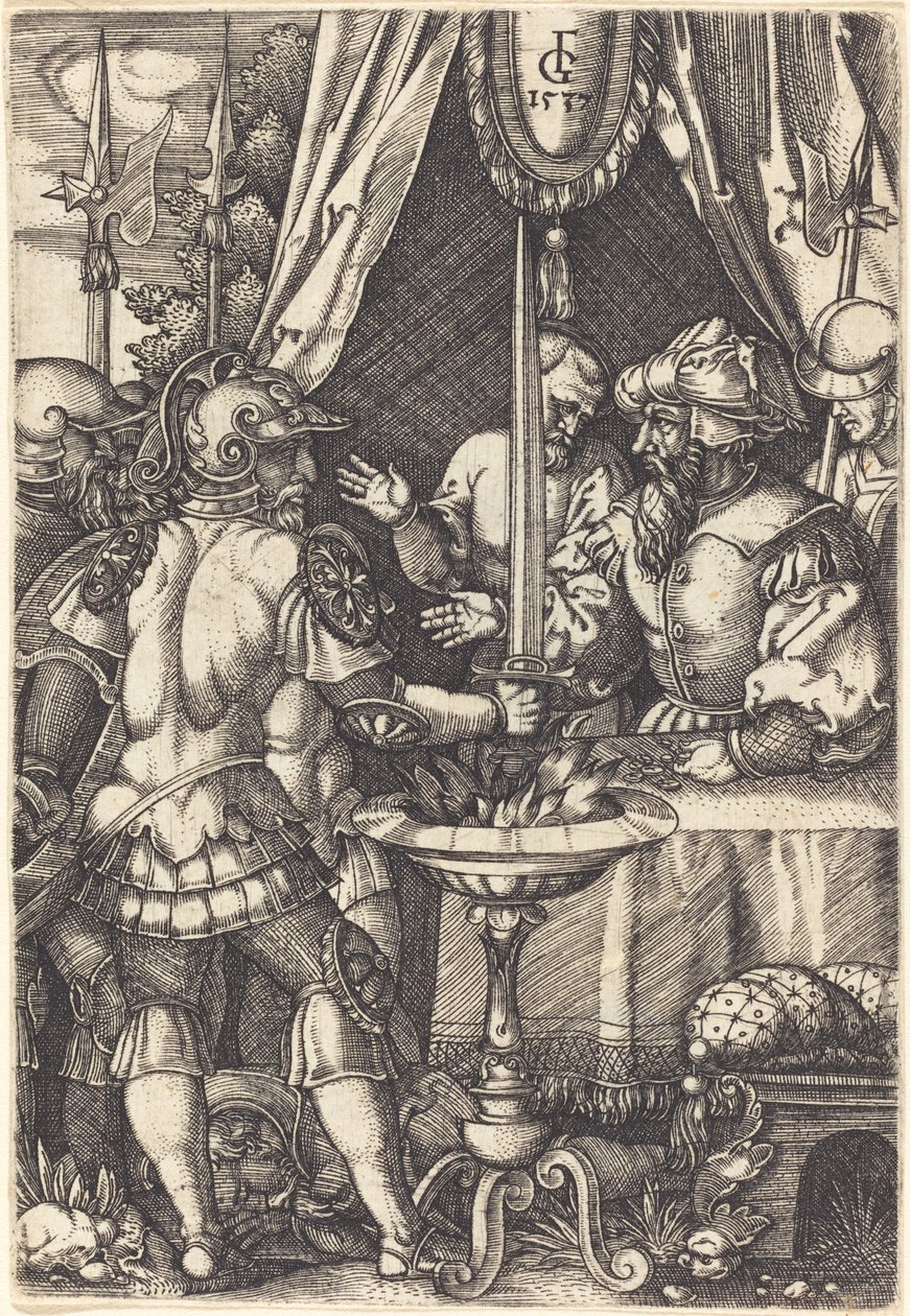 Mutius Scaevola af Monogrammist FG