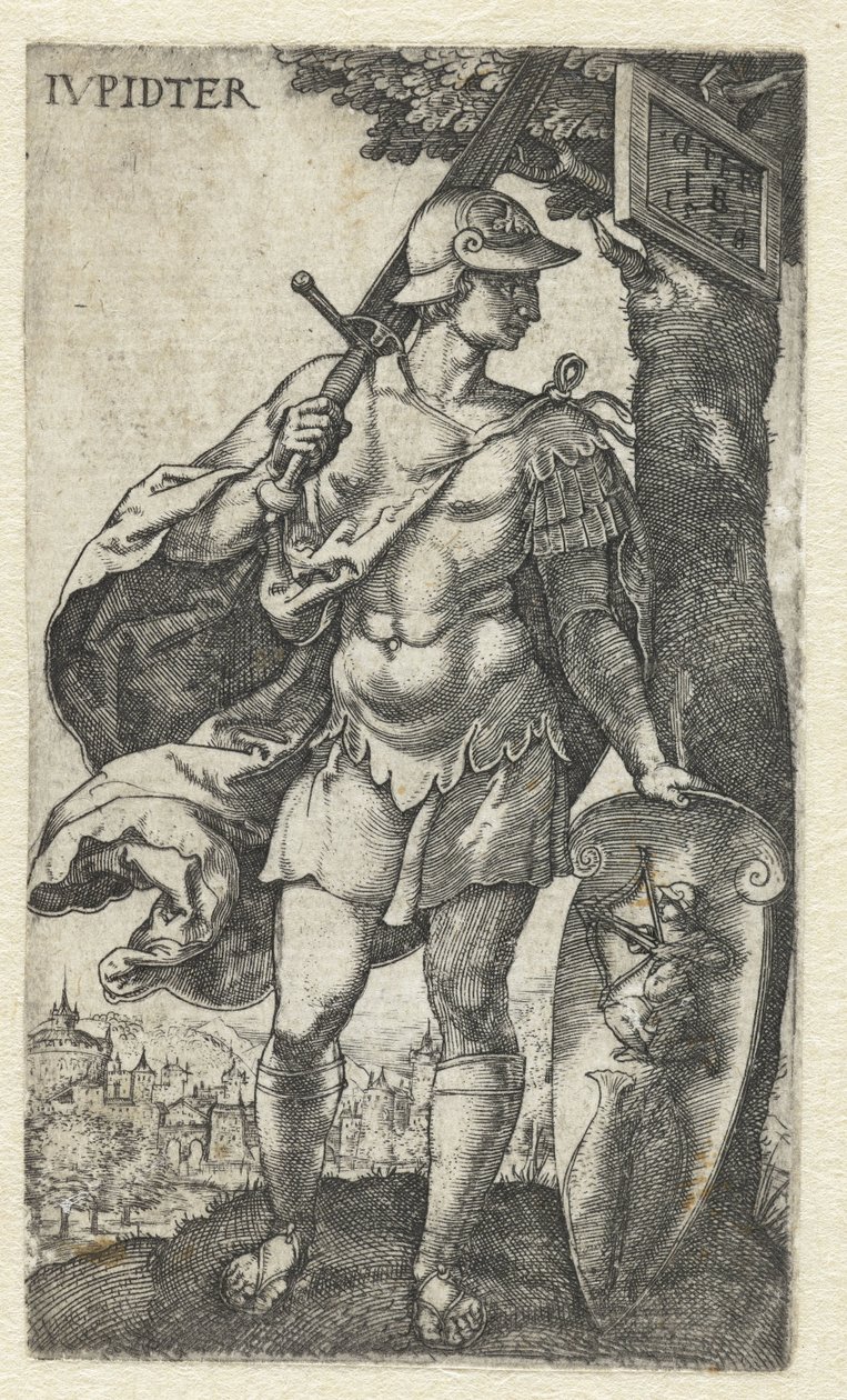Jupiter IVpidter (titel på objekt) Gods Sitting on the Seven Planets (serietitel) af Monogrammist IB