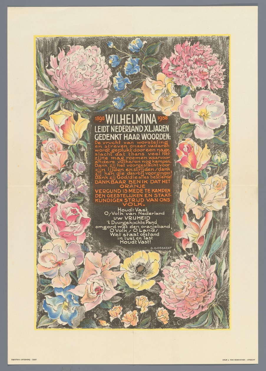 Wilhelmina leder Holland XL i årevis af Monogrammist JB (20e eeuw)