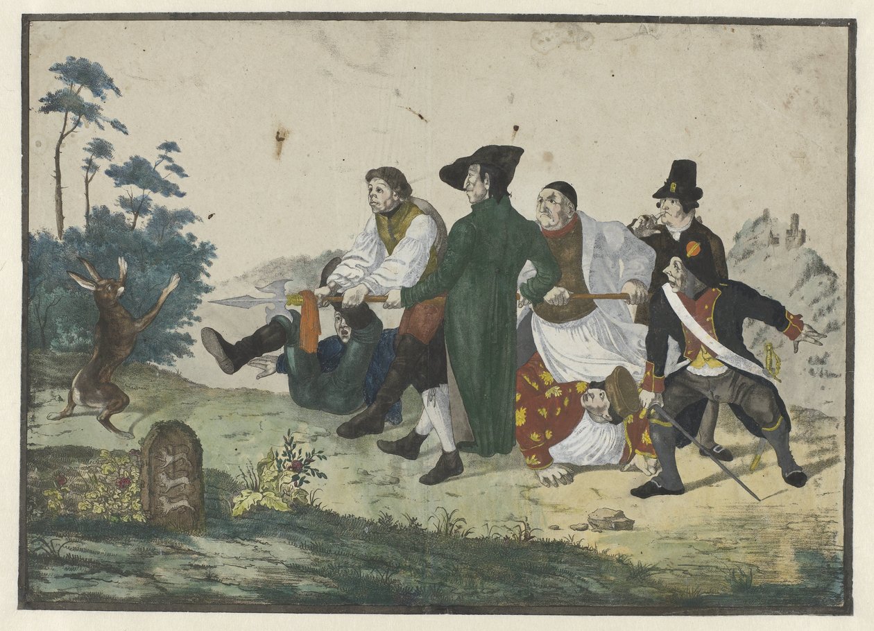 De syv schwabere og haren af Monogrammist KD
