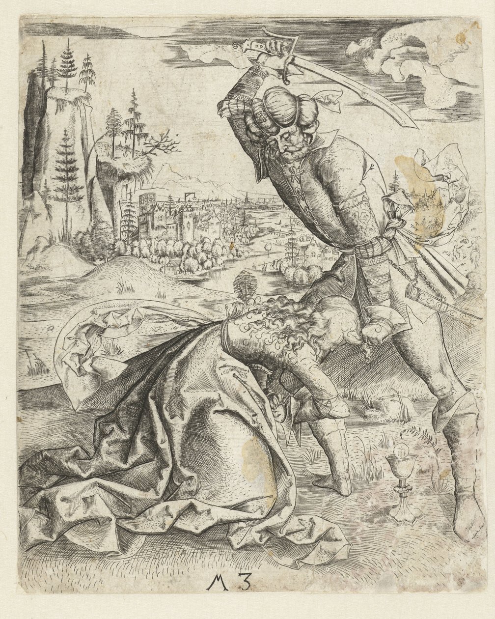 Sankt Barbaras martyrium af Monogrammist MZ