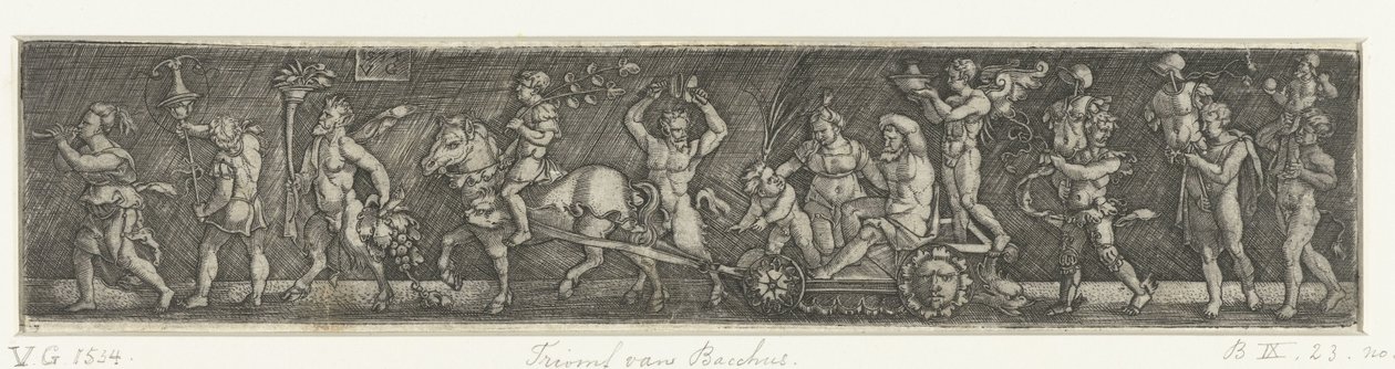 Triomf van Bacchus af Monogrammist VG