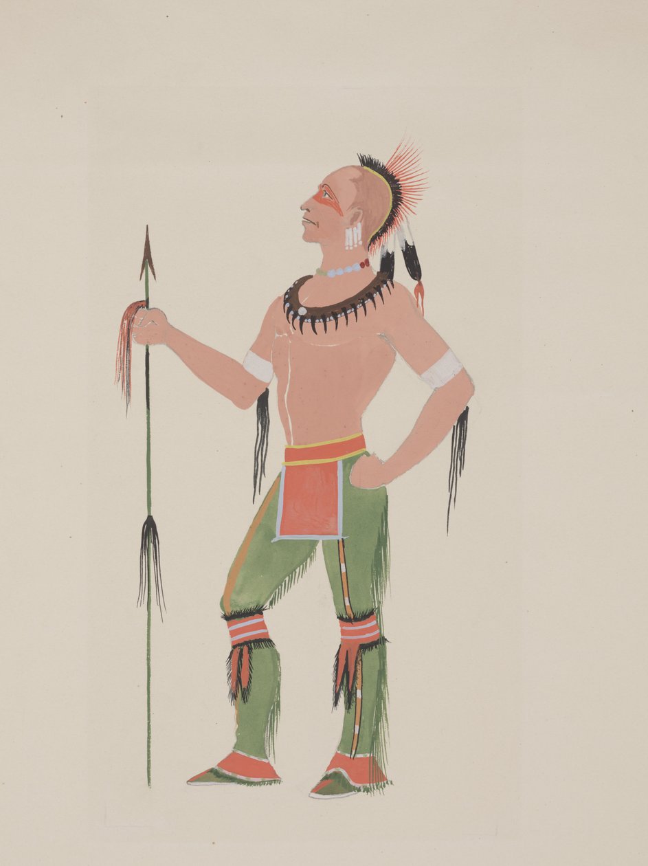 Osage, ca. 1934 (akvarel) af Monroe Tsatoke