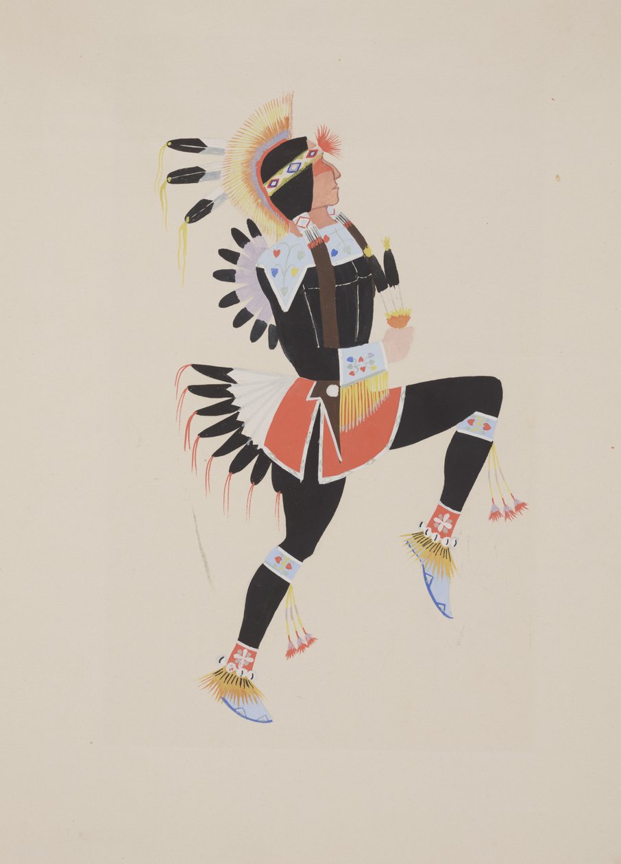 Panel #1, ca. 1934 (akvarel) af Monroe Tsatoke