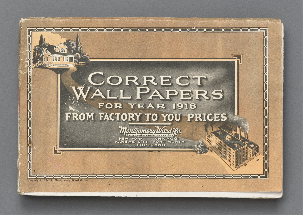 Korrekte tapeter til år 1918 af Montgomery Ward and Co.
