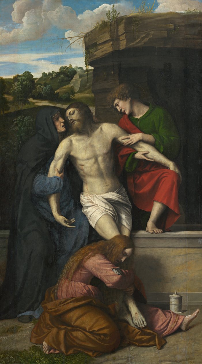 Kristi begravelse af Moretto da Brescia  