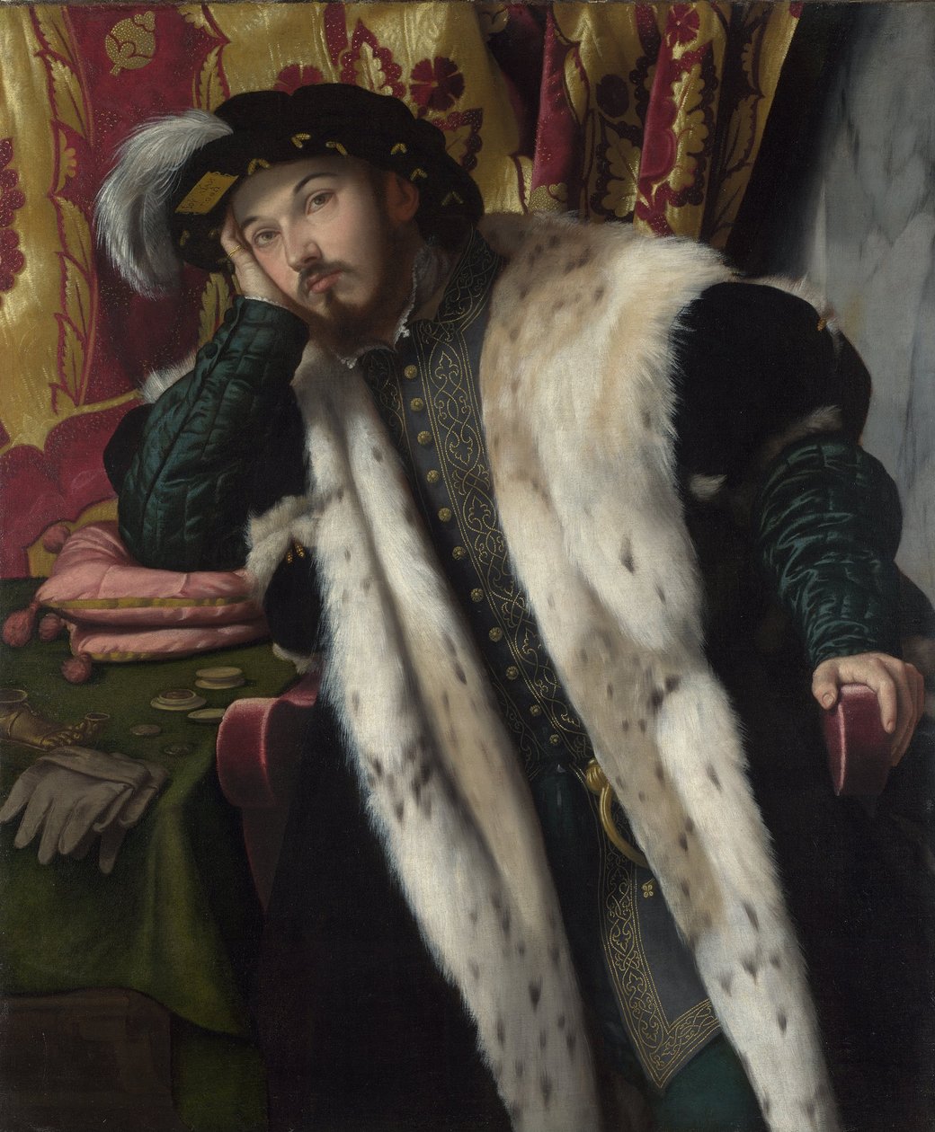 Portræt af en ung mand, ca. 1540 af Moretto da Brescia