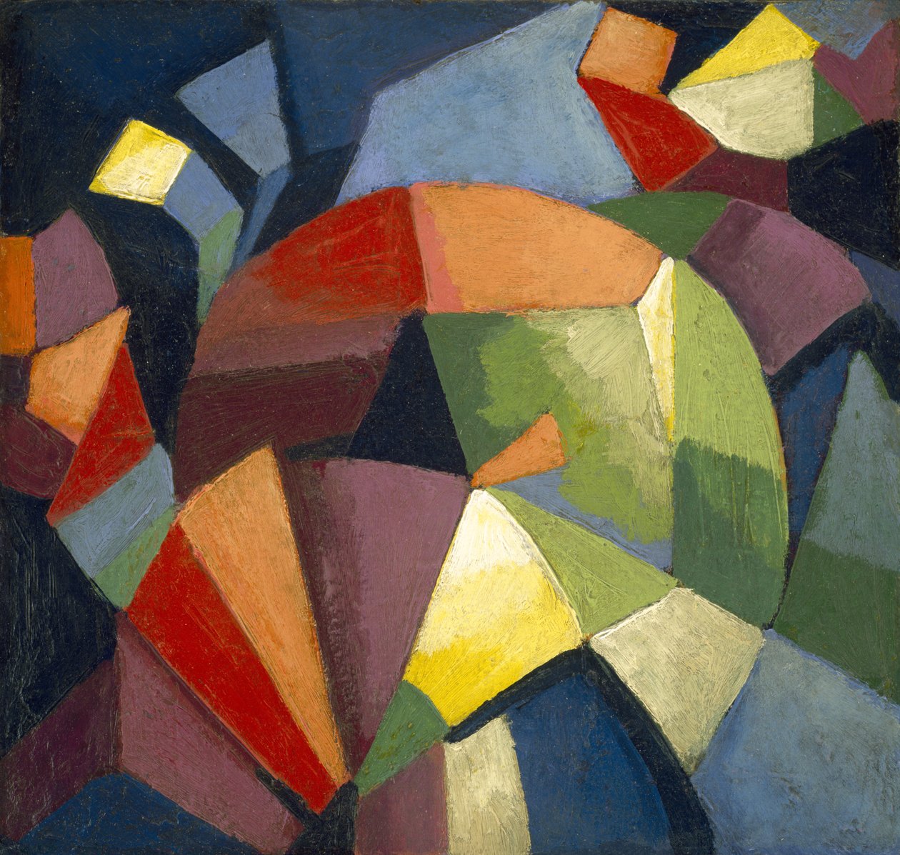 Synchromy, ca. 1914 (olie på kompositionsplade) af Morgan Russell