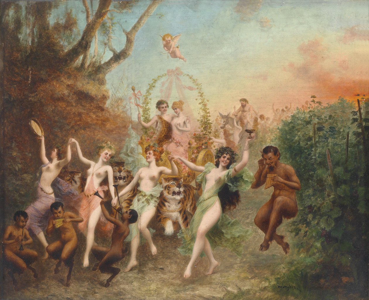 Faunernes og nimfernes festival af Moritz Stifter