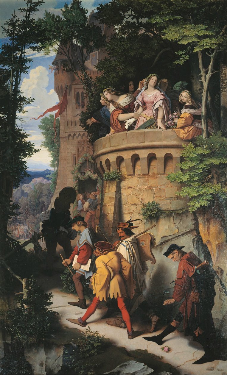 Rosen eller kunstnerens vandretur af Moritz Ludwig von Schwind