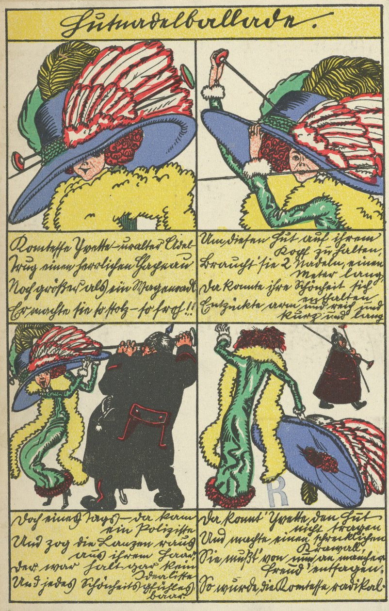 Hatpin Ballade Hutnadelballade, 1911. af Moritz Jung