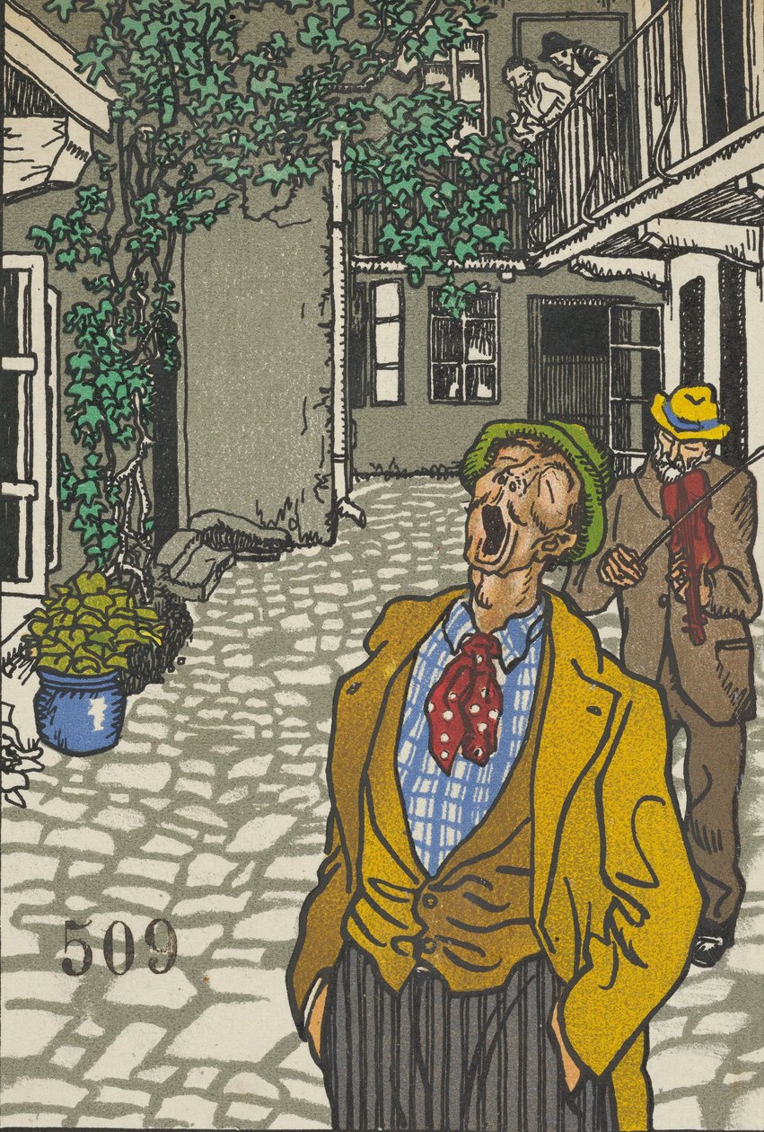 Naturlig begavet sanger Natursänger!, 1911. af Moritz Jung