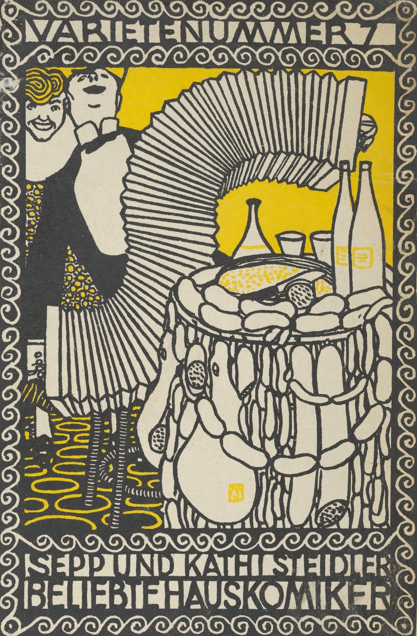 Variety Act 7: Sepp og Kathi Steidler, Popular House Comedians Variety Act 7: Sepp and..., 1907. af Moritz Jung