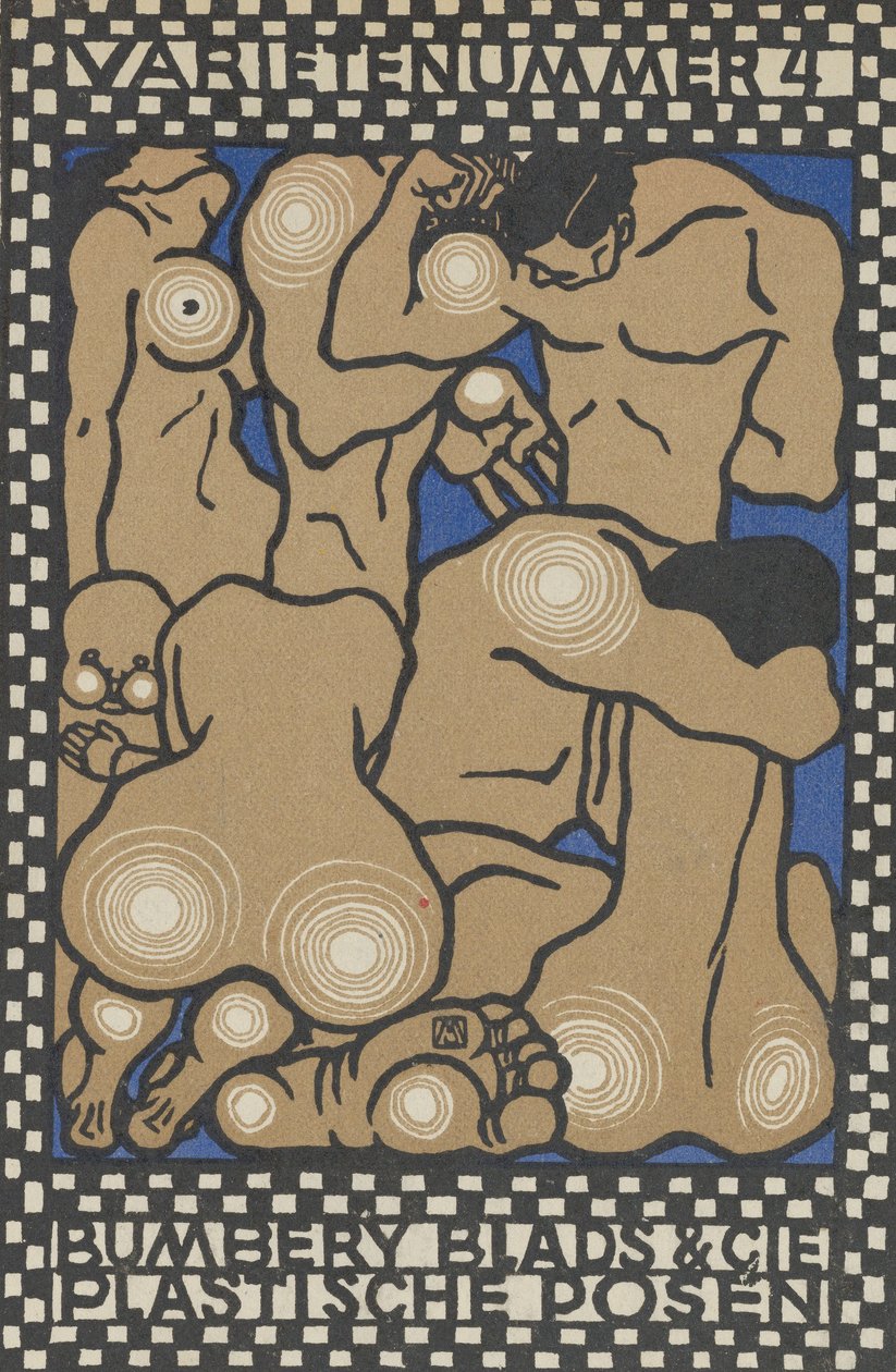 Vaudeville Act 4: Bembury Blade & Cie, Plastic Poses Varieténummer 4: Bembury Blade & Cie..., 1907. af Moritz Jung
