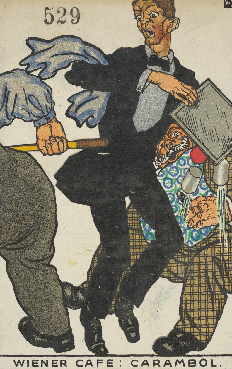 Wienercafé: Carom Wienercafé: Carabol, 1911. af Moritz Jung