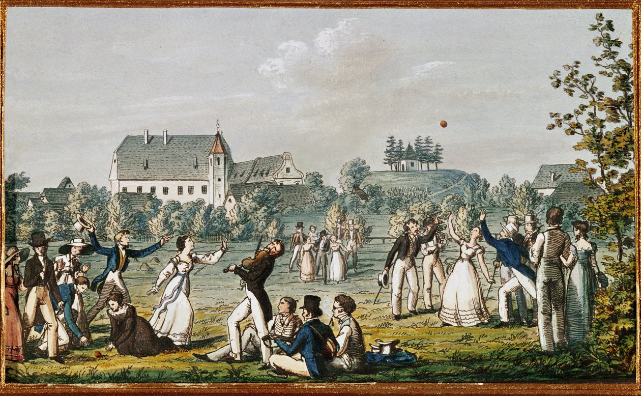 En boldkamp i Atzenbrugg ... (radering) af Moritz Ludwig von Schwind