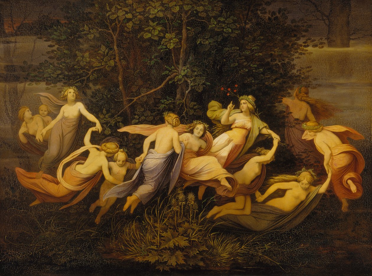Fe-dans i ellelunden af Moritz Ludwig von Schwind
