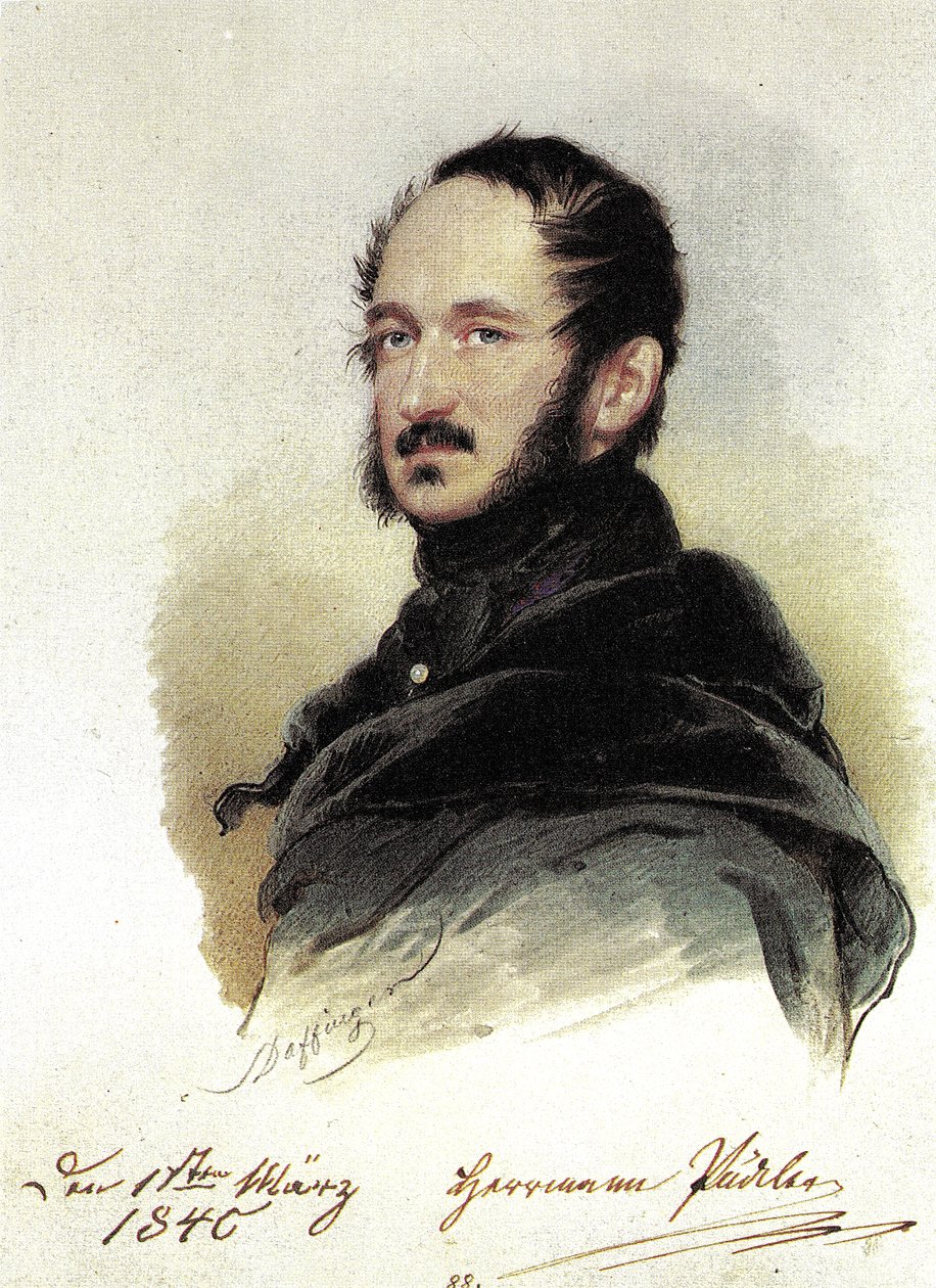 Daffinger, Moritz - Hermann Pückler-Muskau af Moritz Michael Daffinger