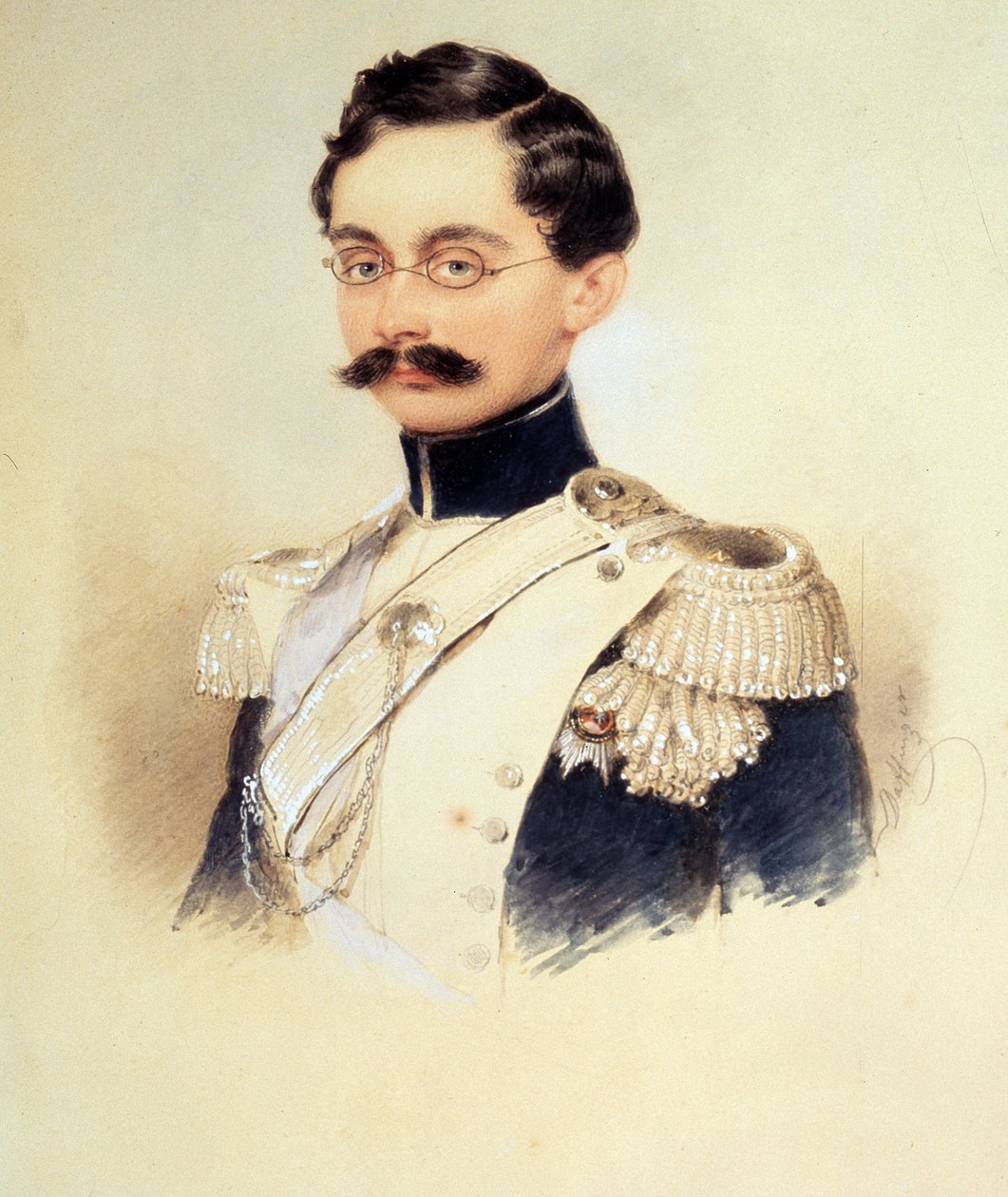 Portræt af Adolphe I, hertug af Nassau, storhertug af Luxembourg 1817-1905, 1840