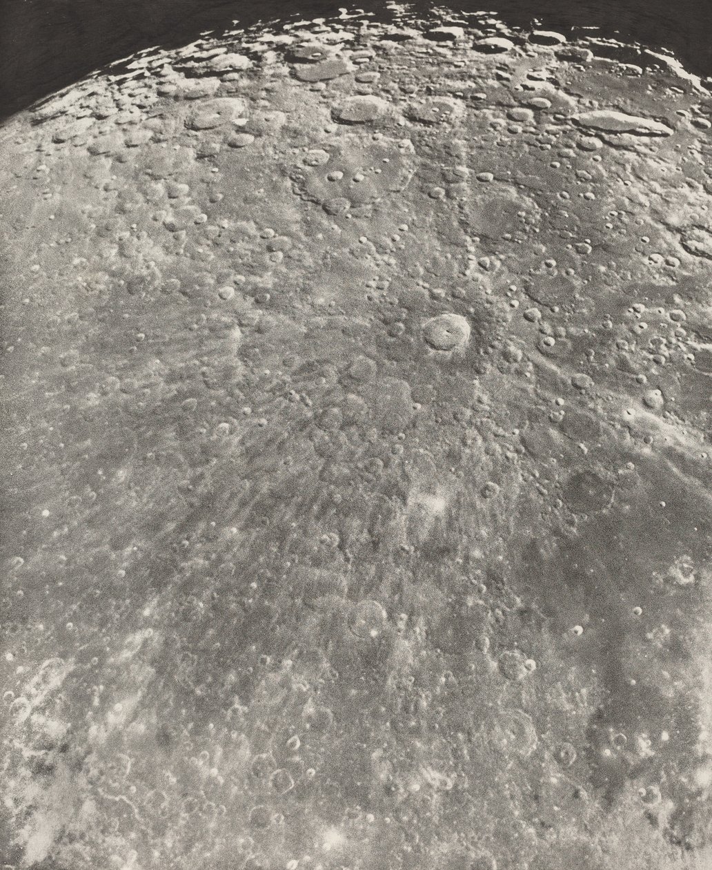 Månefotografi Tychos udstråling - opgangsfase, 1899 (foto) af Moritz & Puiseux Pierre Henri (1855 1928) Loewy