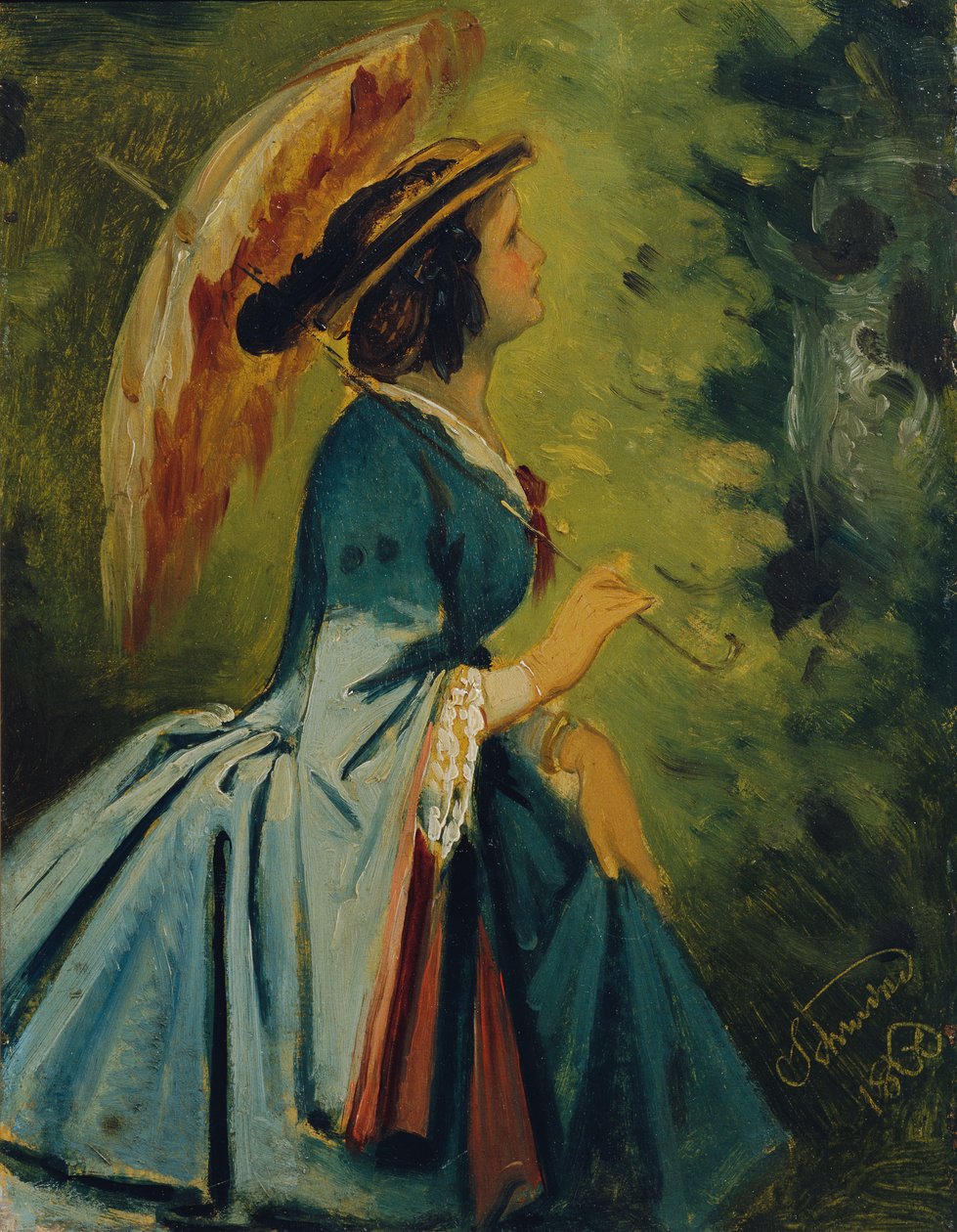 Anna Schwind, kunstnerens datter af Moritz Ludwig von Schwind
