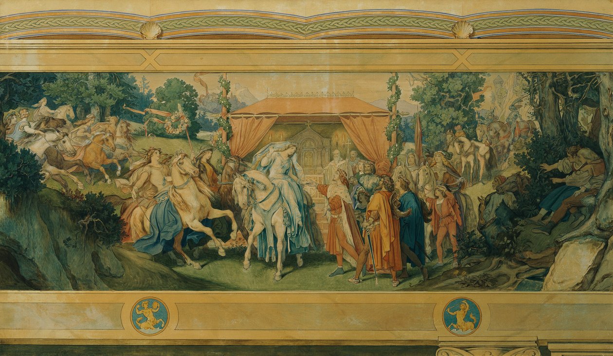 Den smukke Melusine: III. Bruden af Moritz Ludwig von Schwind