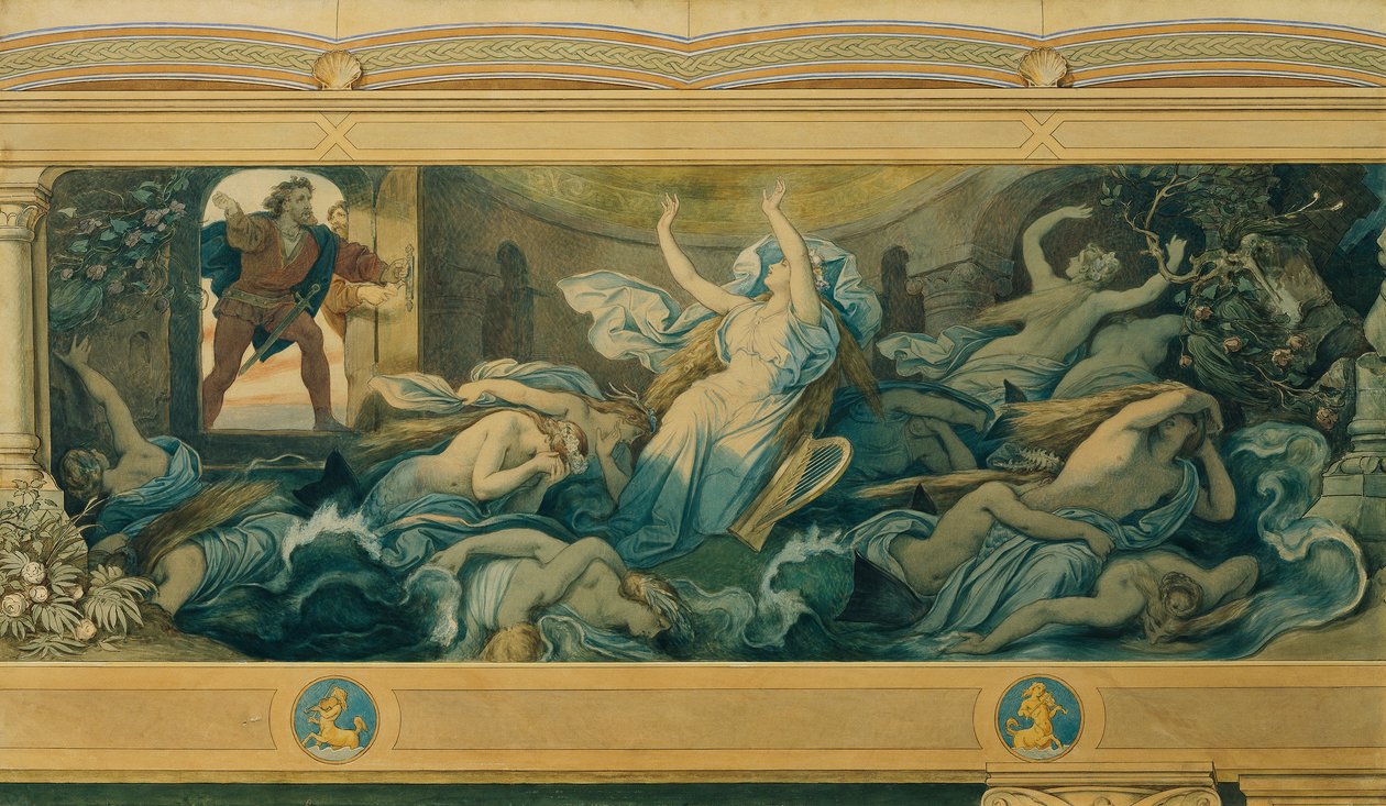 Den smukke Melusine: VIII. Edens brud af Moritz Ludwig von Schwind