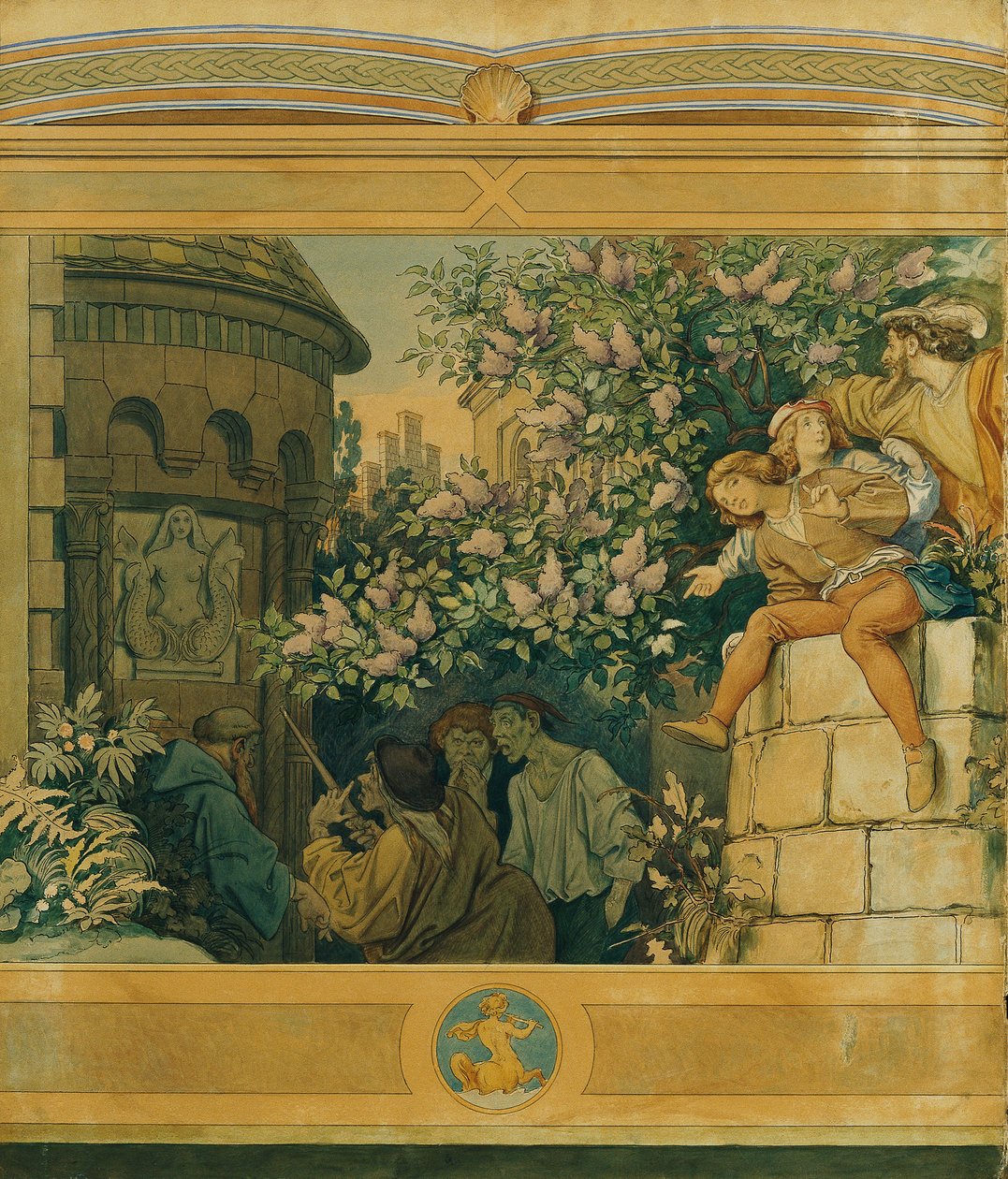 Den smukke Melusine: VI. De onde tunger af Moritz Ludwig von Schwind