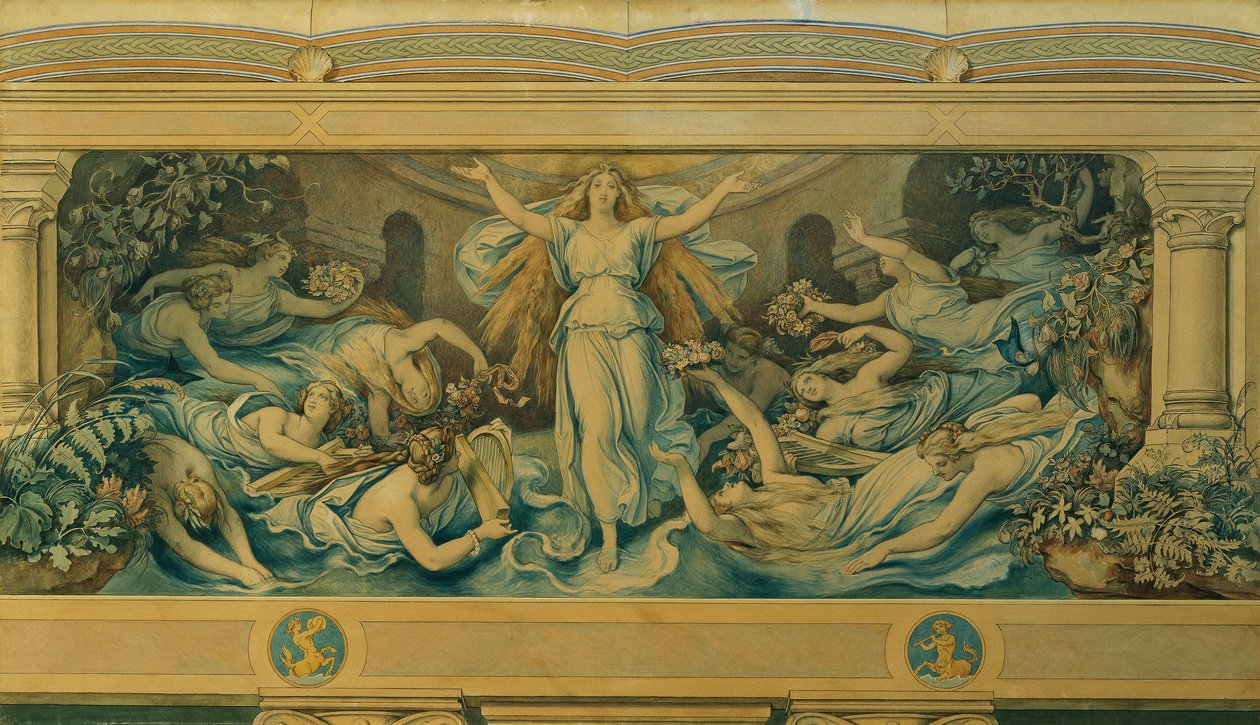 Den smukke Melusine: V. Helligdommen af Moritz Ludwig von Schwind