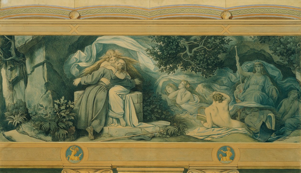 The Beautiful Melusine: X. Finding Again af Moritz Ludwig von Schwind