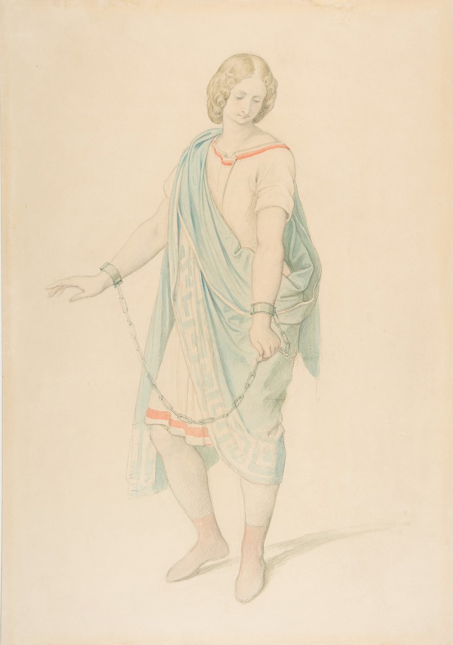 Sopranen Karoline Hetzenecker i rollen som Sesto i La Clemenza di Tito ..., ca. 1848. af Moritz Ludwig von Schwind