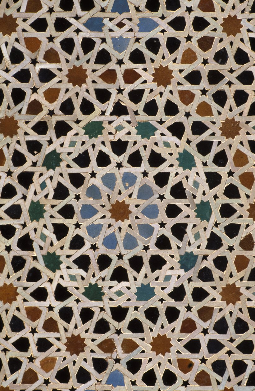 Bou Inania Madrasa, zelij fliseværk (keramik) af Moroccan School