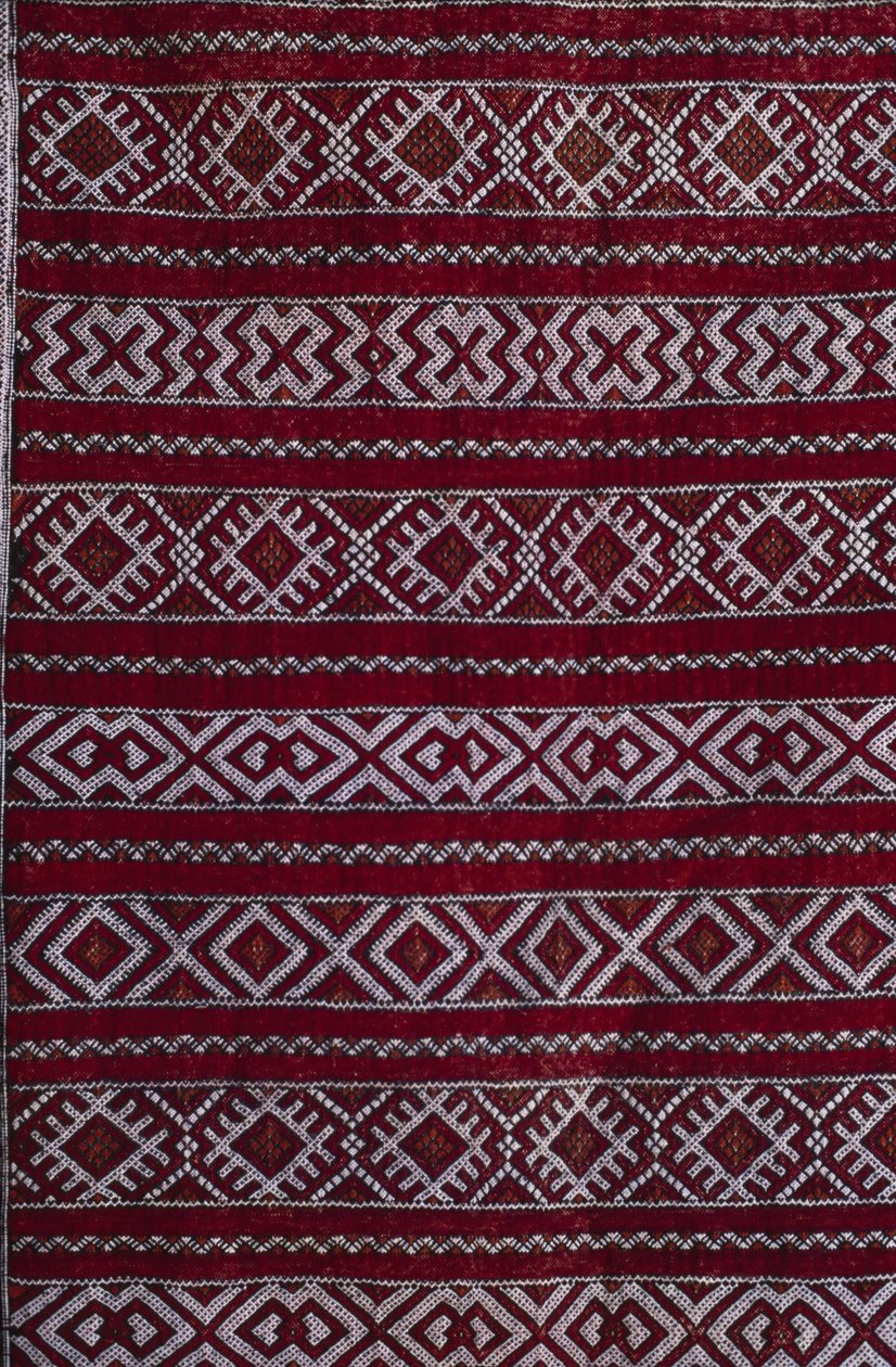 Tæppe, detalje (uld) af Moroccan School