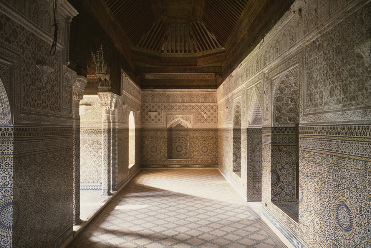 Indvendig udsigt over Kasbah af Thamiel glaoui af Moroccan School