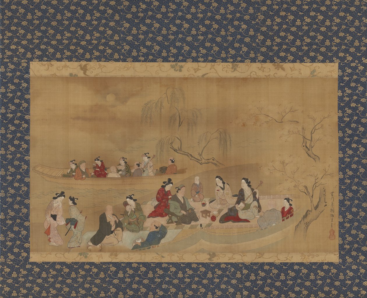 En picnic af Moronobu Hishikawa