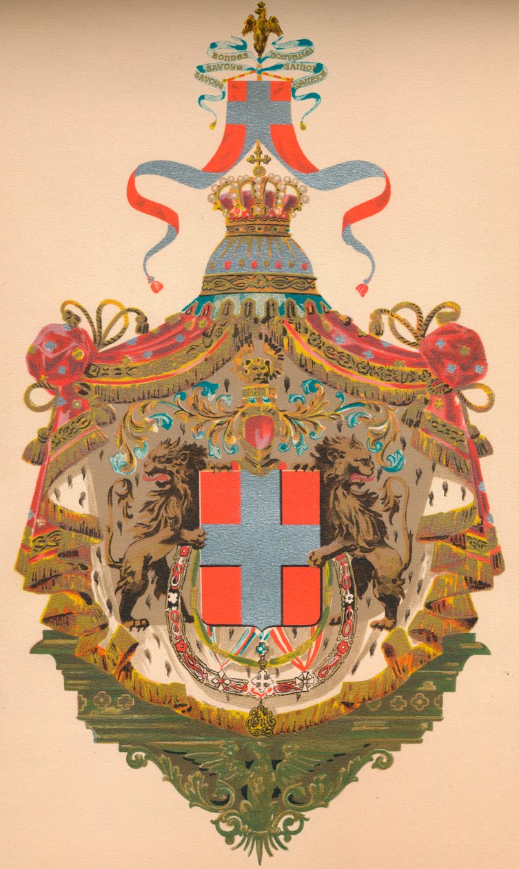 Kongeriget Italiens våbenskjold, c1933 af Morris and Co Ltd Whitehead