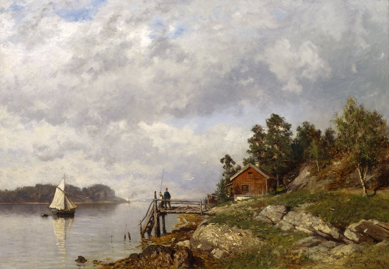 Fra Larkollen (olie på lærred) af Morten Muller