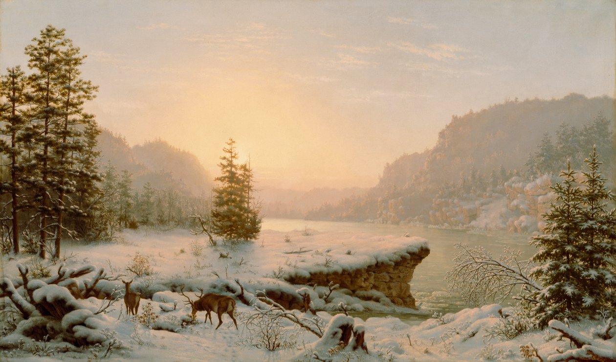 Vinterlandskab, 1878 af Mortimer L. Smith