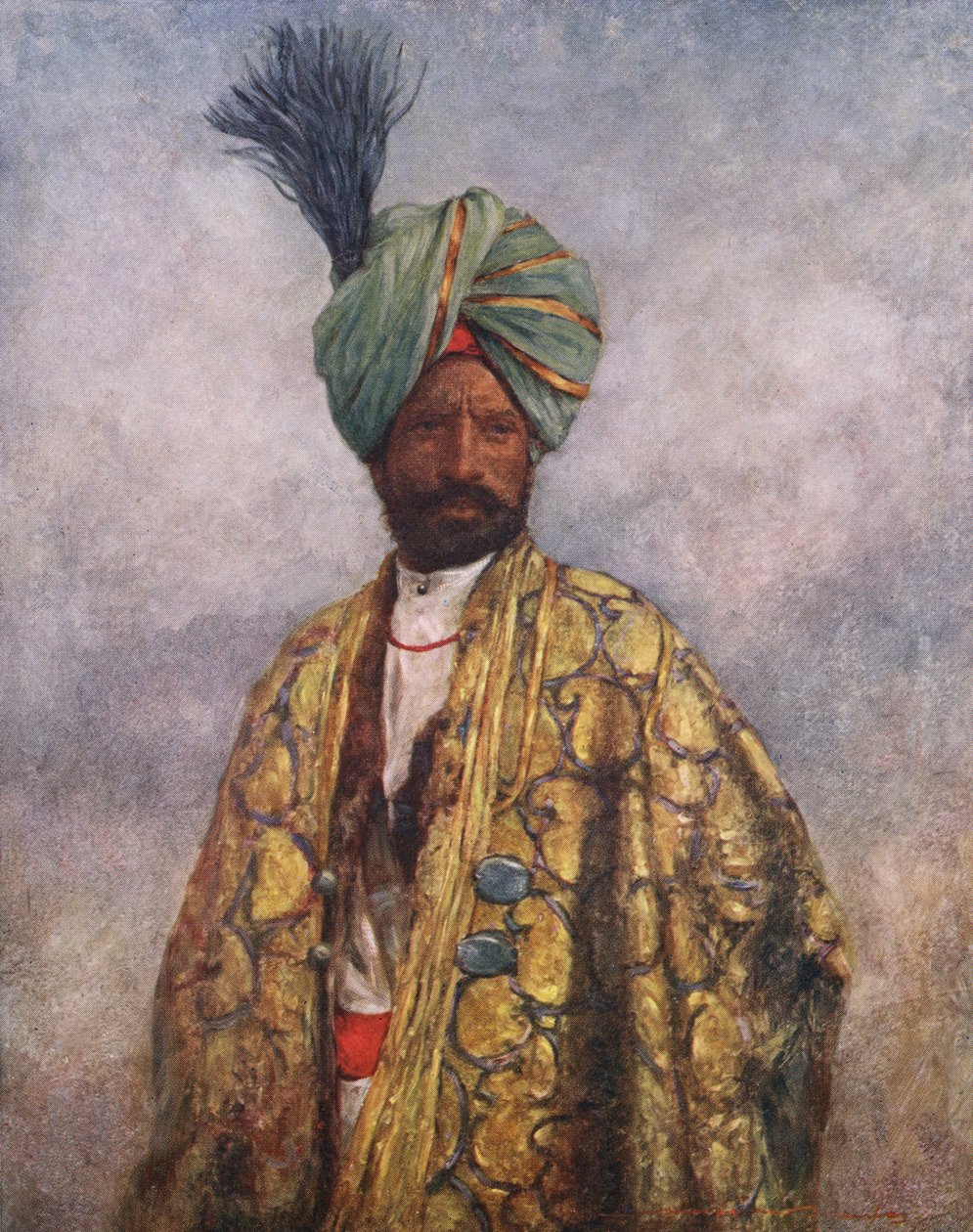Kashmiri-soldat - begyndelsen af det 20. århundrede af Mortimer Ludington Menpes