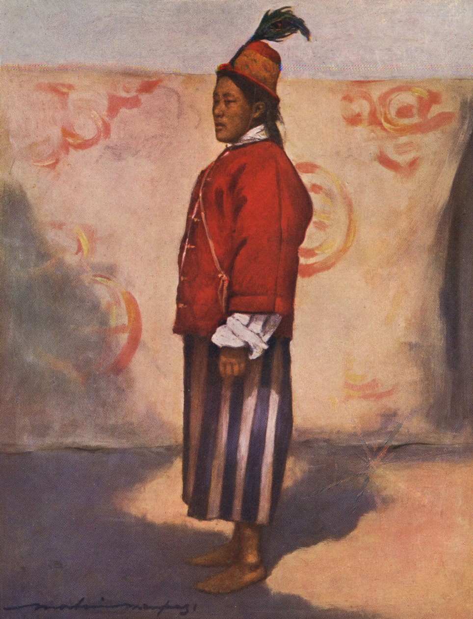 Soldat fra Maharajaen af Sikkim - 1800-tallet af Mortimer Ludington Menpes