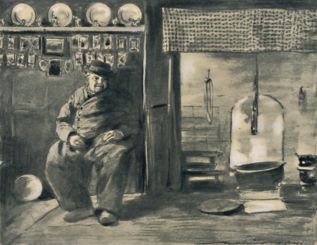 A Provincial Interior, 1903dani af Mortimer L Menpes