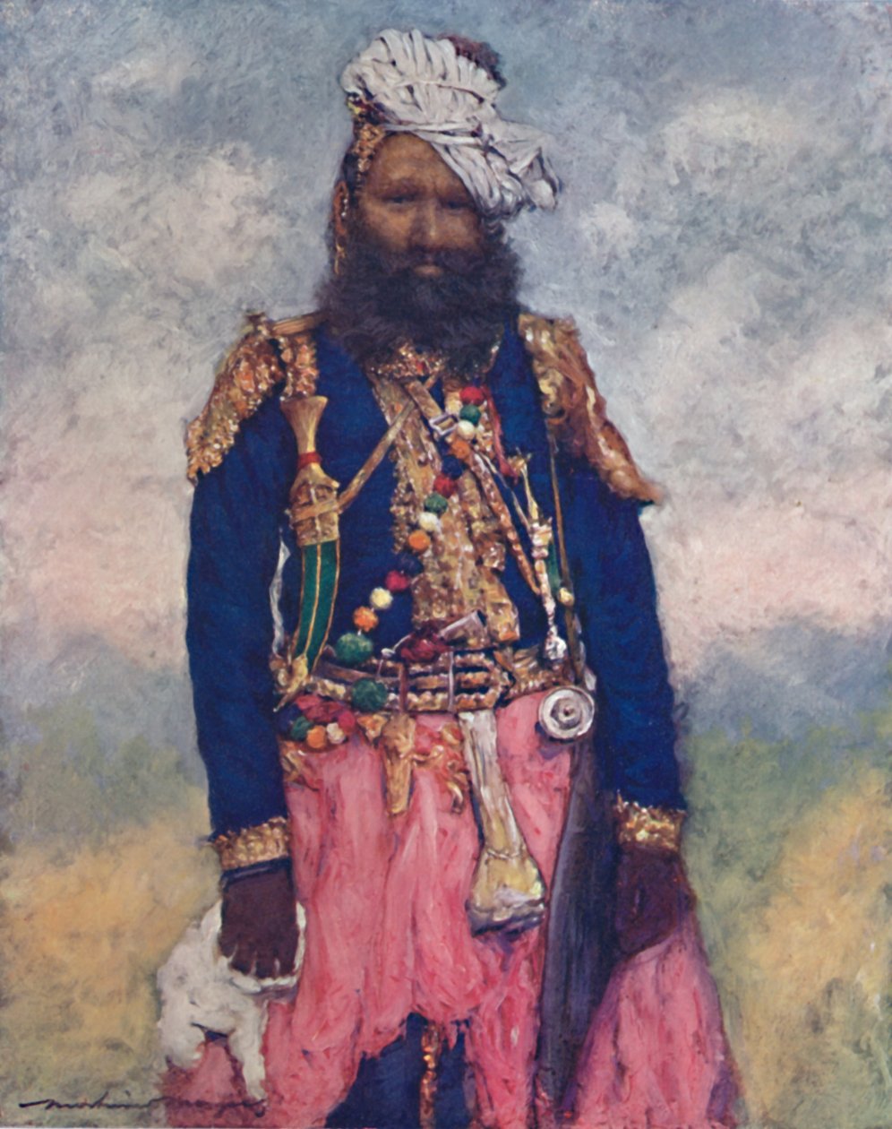 A Retainer from Rajgargh, 1903dani af Mortimer L Menpes