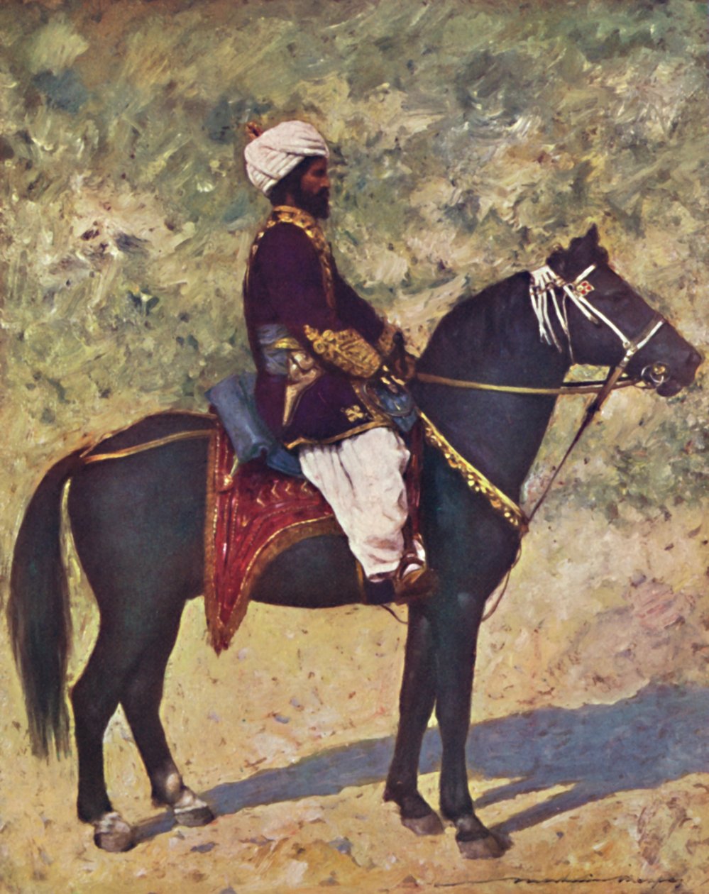 Horseman at the Bombay Camp, 1903dani af Mortimer L Menpes