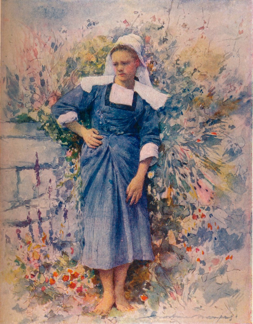 Lille Mary, 1905. 1914 af Mortimer L Menpes